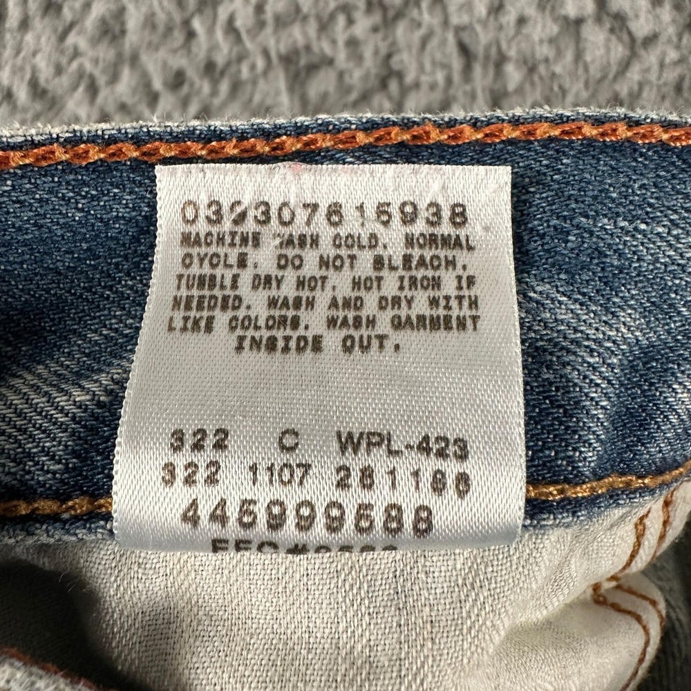 Vtg‎ SilverTab Jeans Mens W36 L30 Baggy Light Blue Cotton Relaxed Wide Leg Y2K - Picture 15 of 16